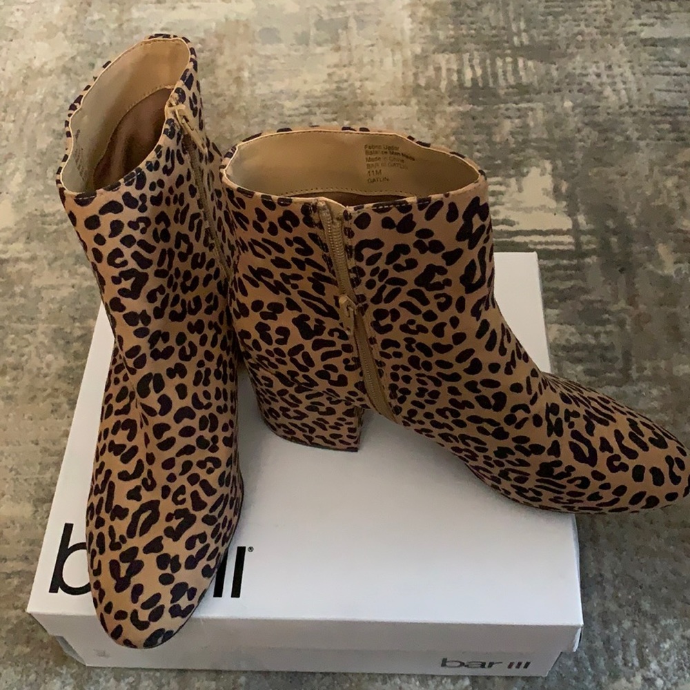Cheetah Print Booties